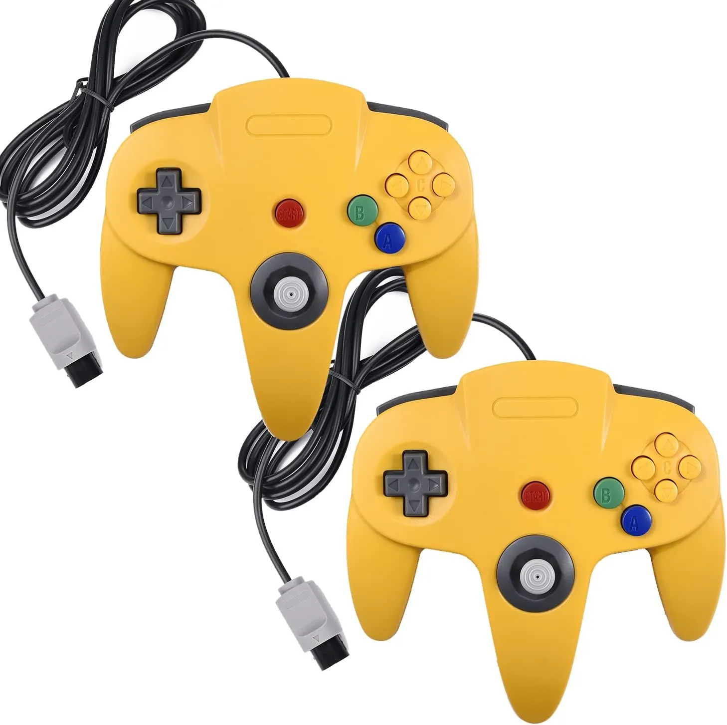 2 Pack Classic N64 Controllers, miadore Retro N64 Gamepad Joystick Joypad for N64 System Home Video Game 64 Console