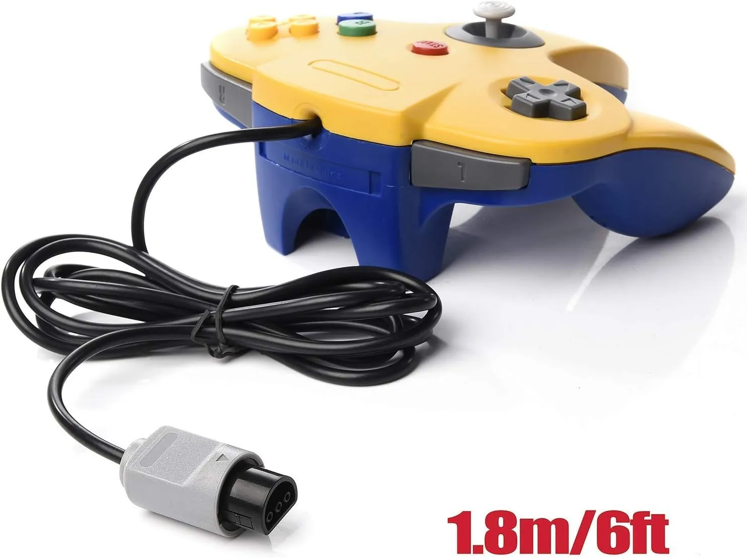 2 Pack Classic N64 Controllers, miadore Retro N64 Gamepad Joystick Joypad for N64 System Home Video Game 64 Console