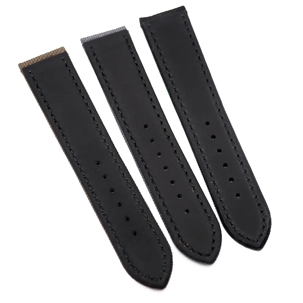22mm Army Green Nylon Watch Strap For Breitling