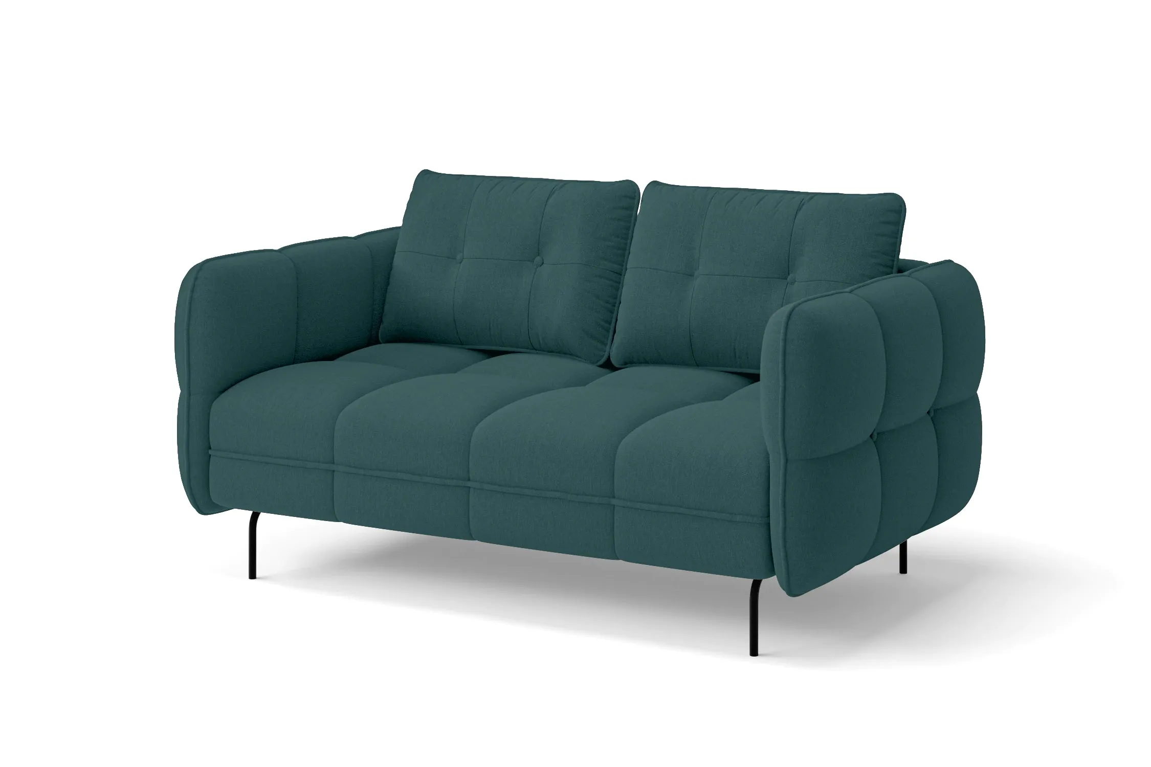 Anzio 2 Seater Sofa Teal Linen Fabric