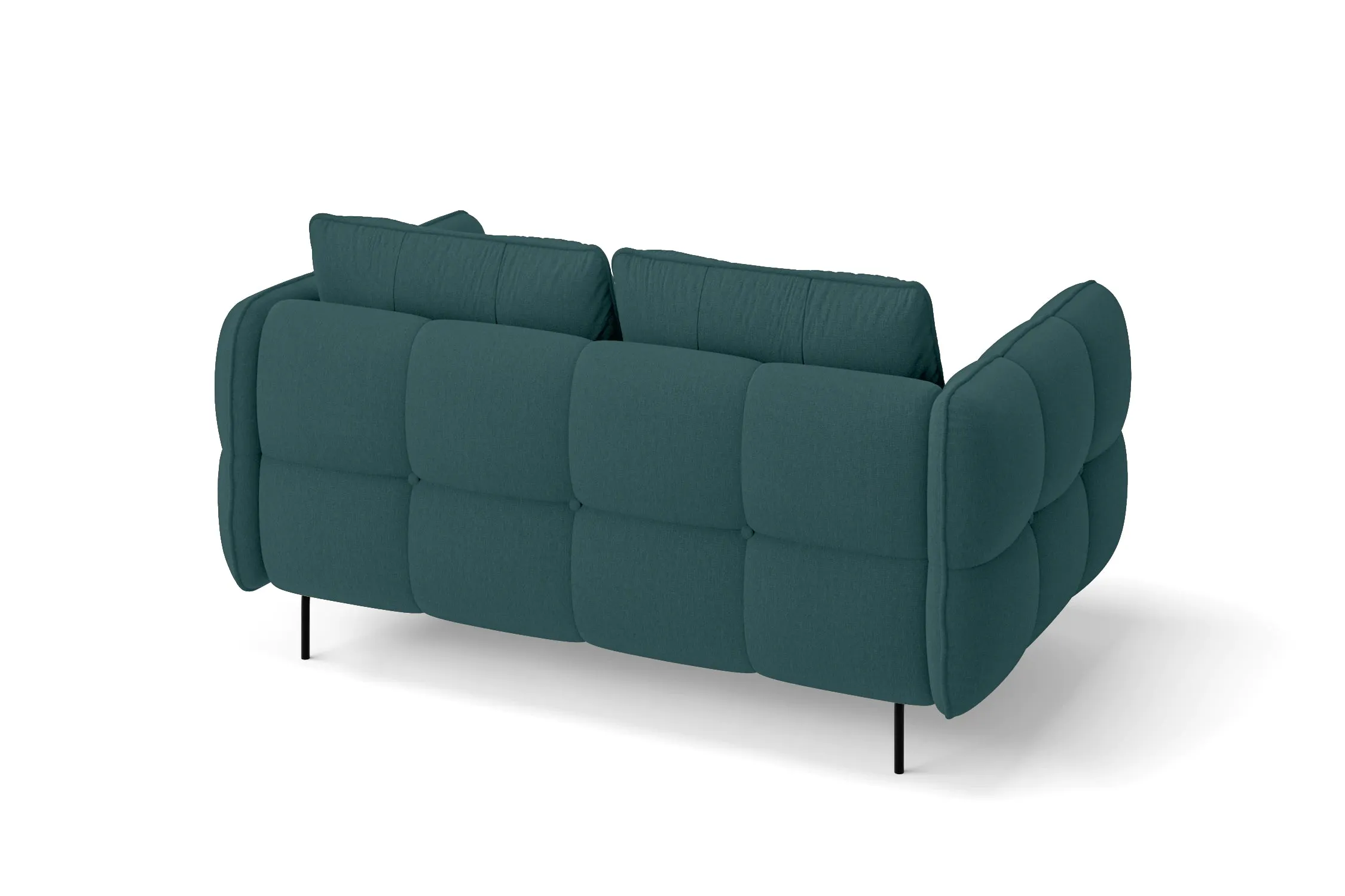 Anzio 2 Seater Sofa Teal Linen Fabric