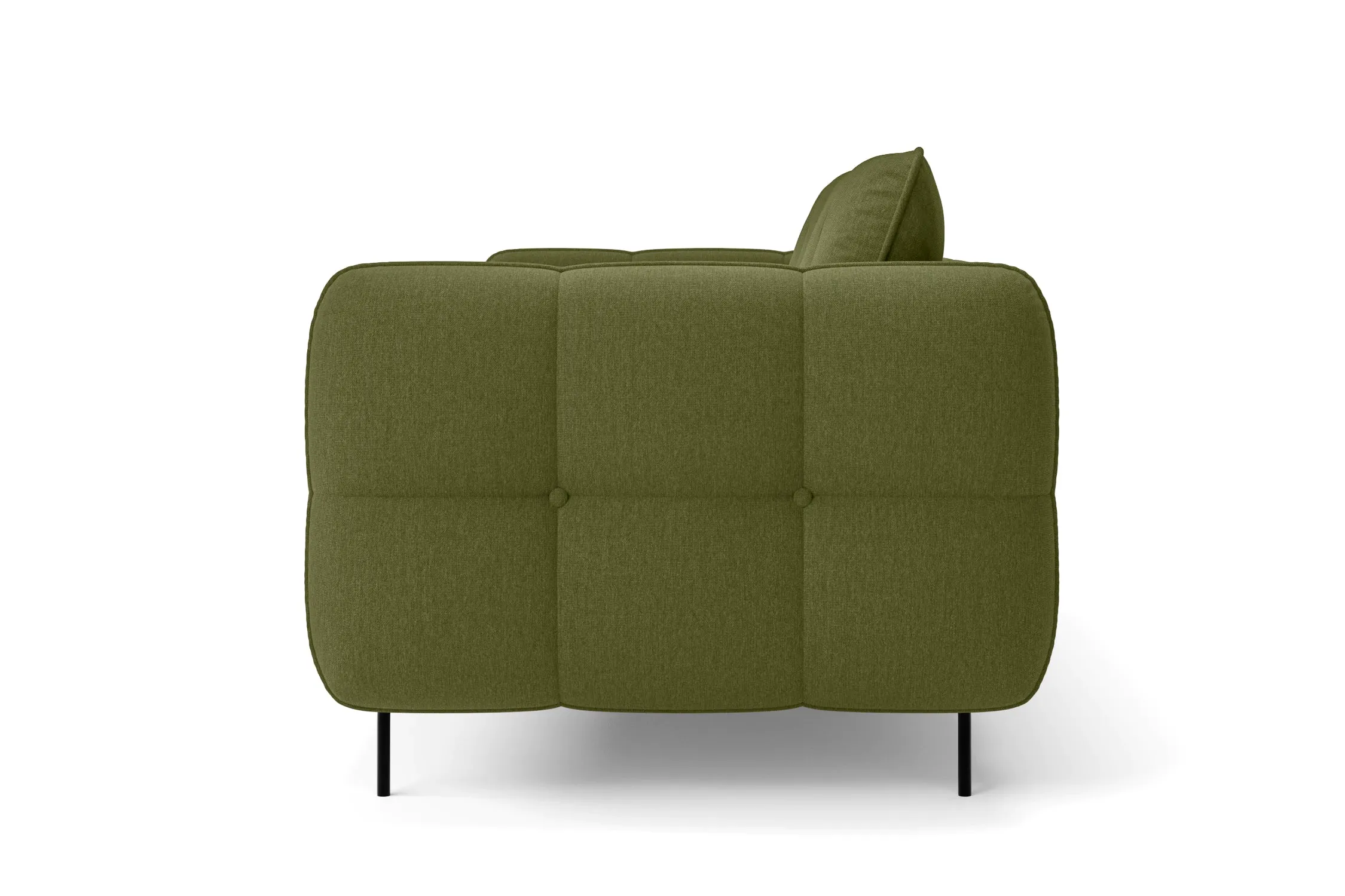 Anzio 4 Seater Sofa Olive Linen Fabric