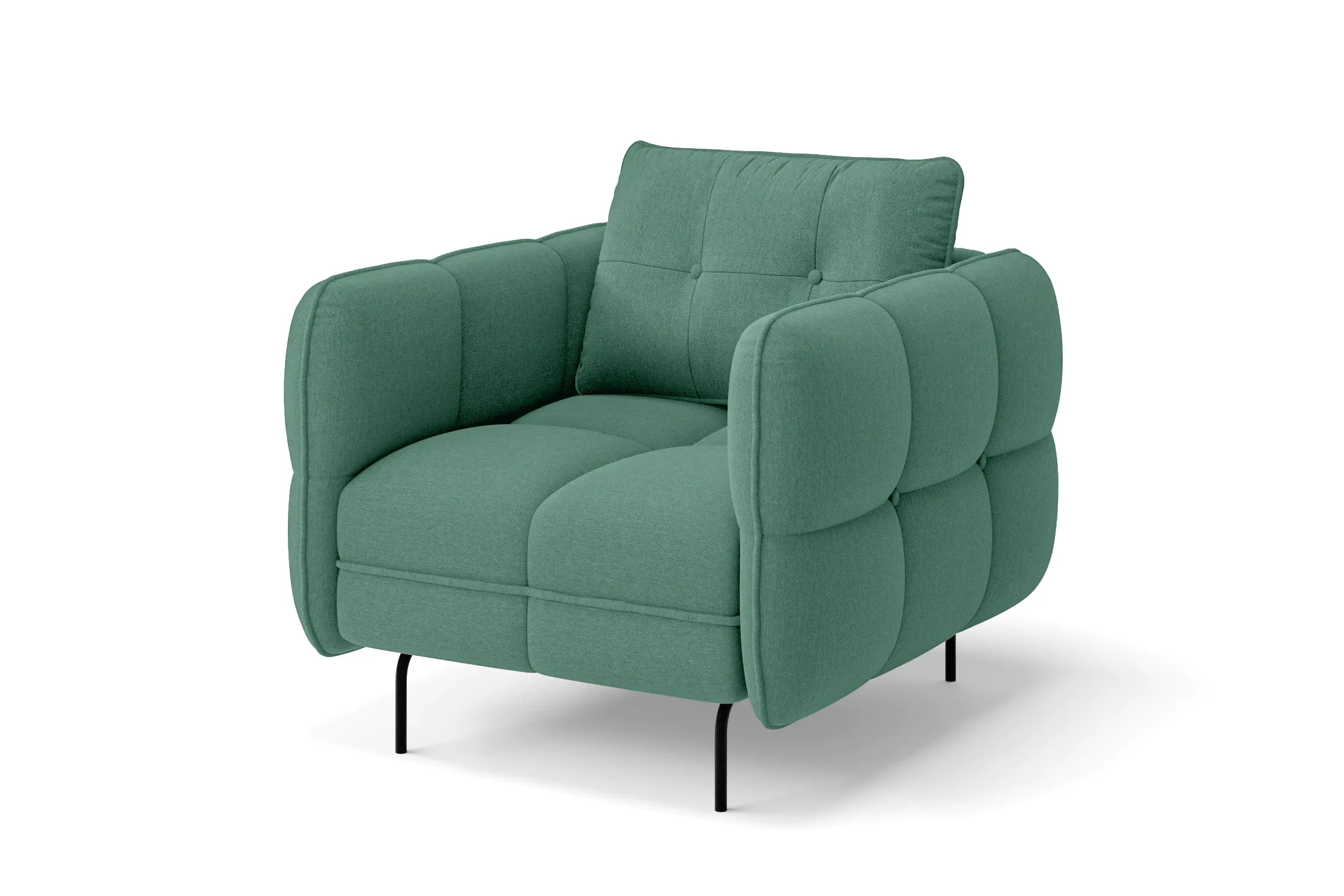 Anzio Armchair Mint Green Linen Fabric