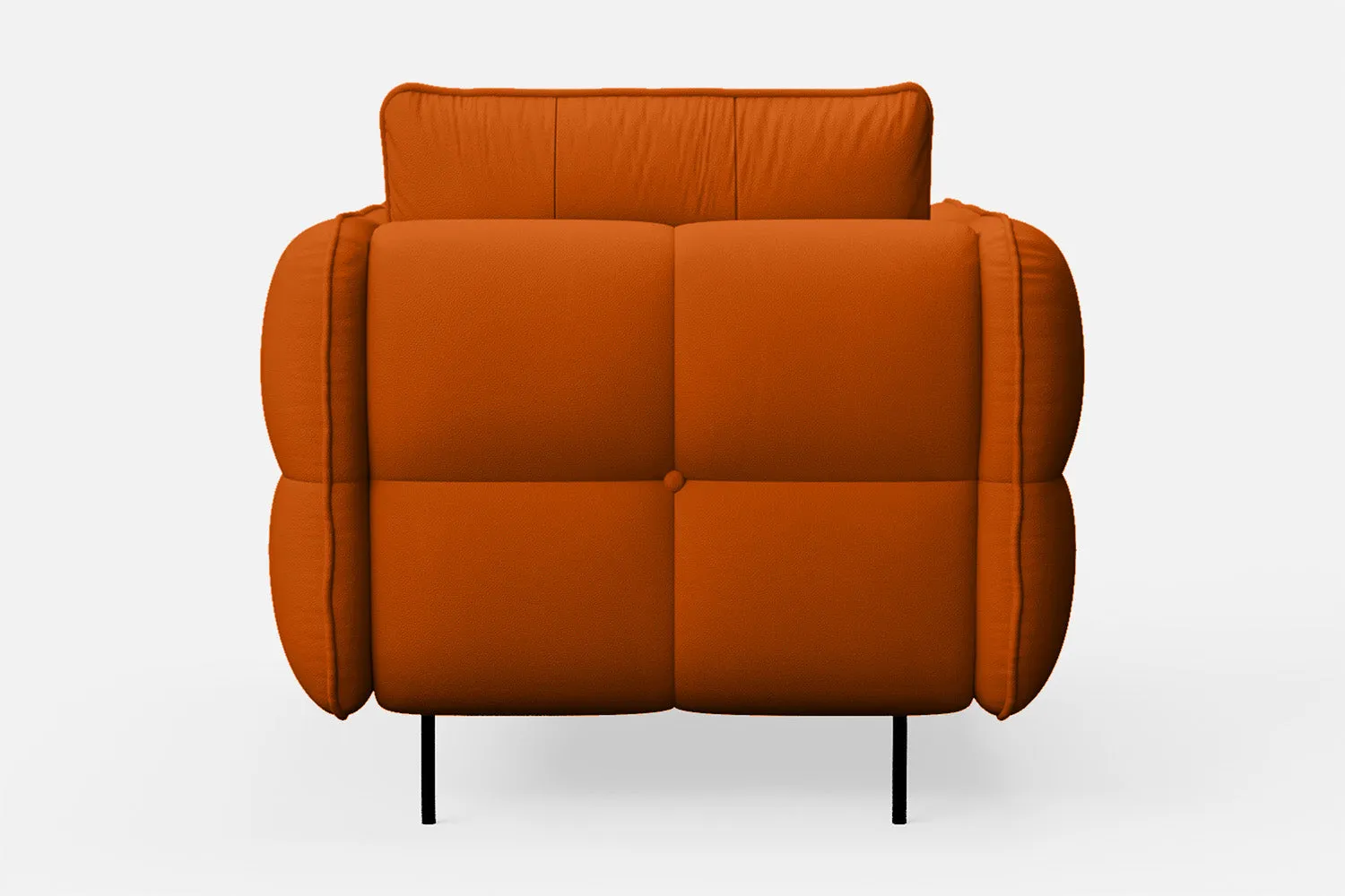 Anzio Armchair Orange Leather