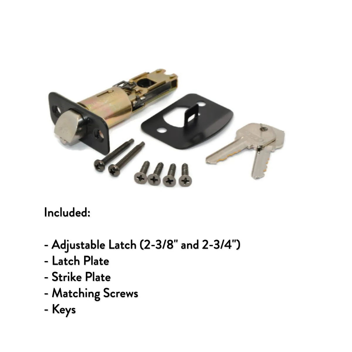 Arlington Entry Door Lever, Matte Black