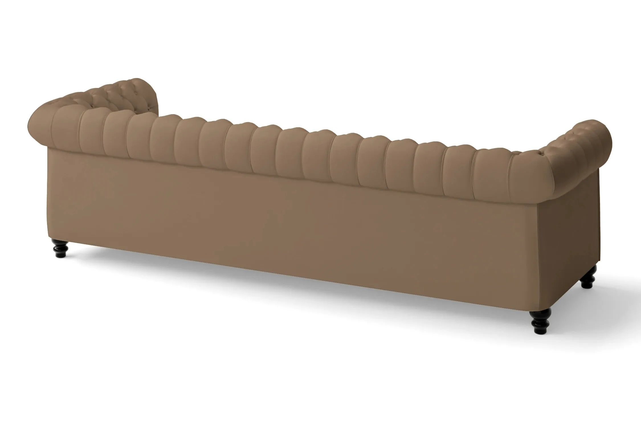 Aversa 4 Seater Sofa Stone Leather