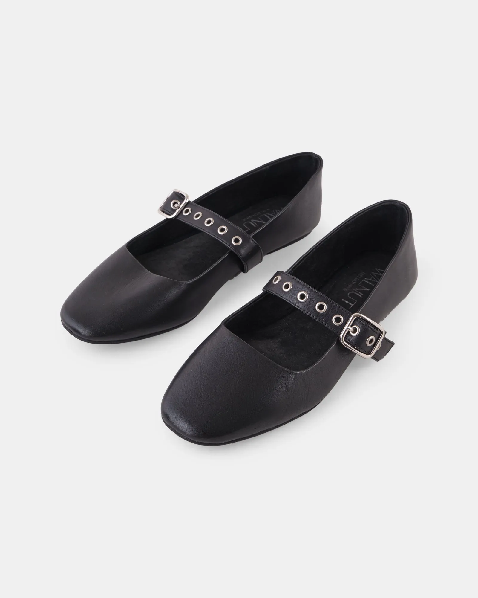 Bianca Leather Ballet - Black