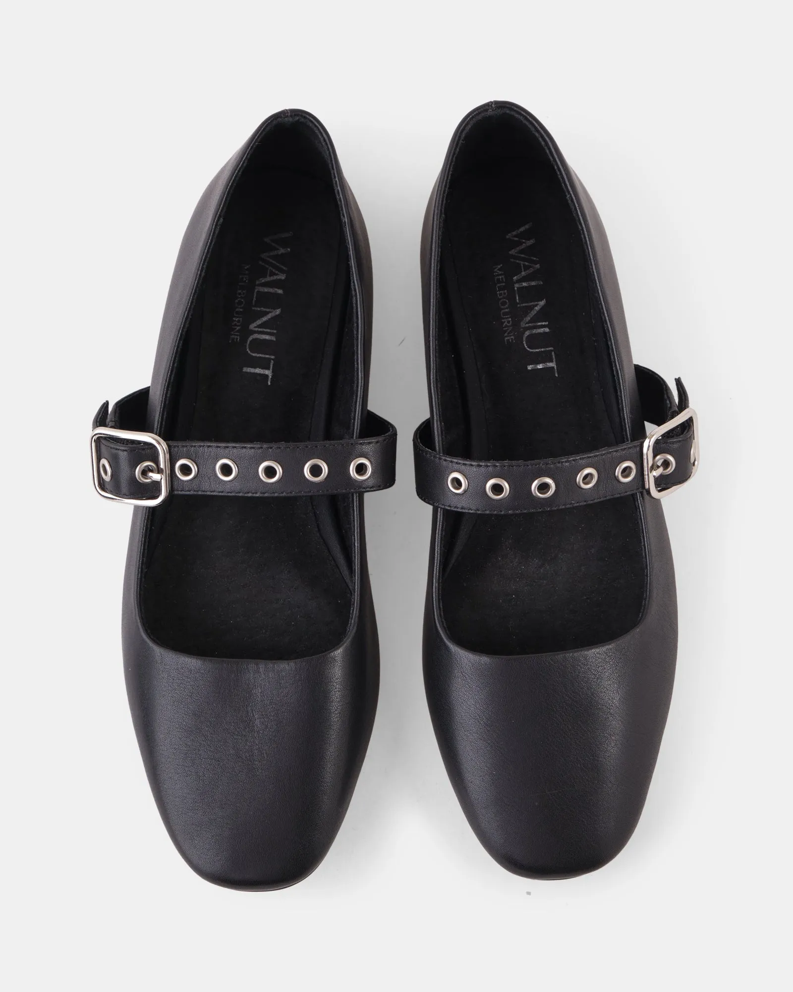 Bianca Leather Ballet - Black