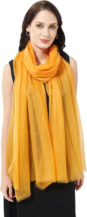 Buttery-soft Cashmere Wrap Lightweight Scarf Shawl Travel Stole for Wayfarer Extra Large 75"x35"