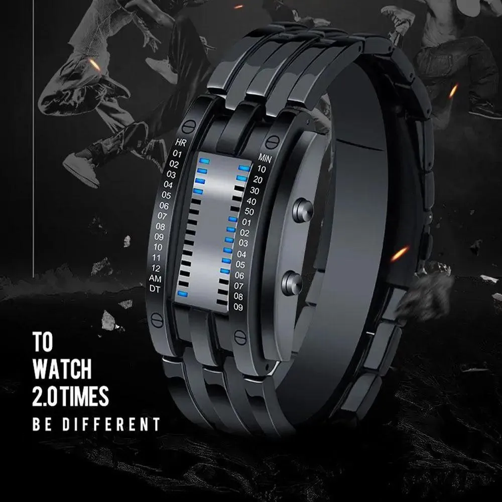 Futuristic Digital Wrist Watch