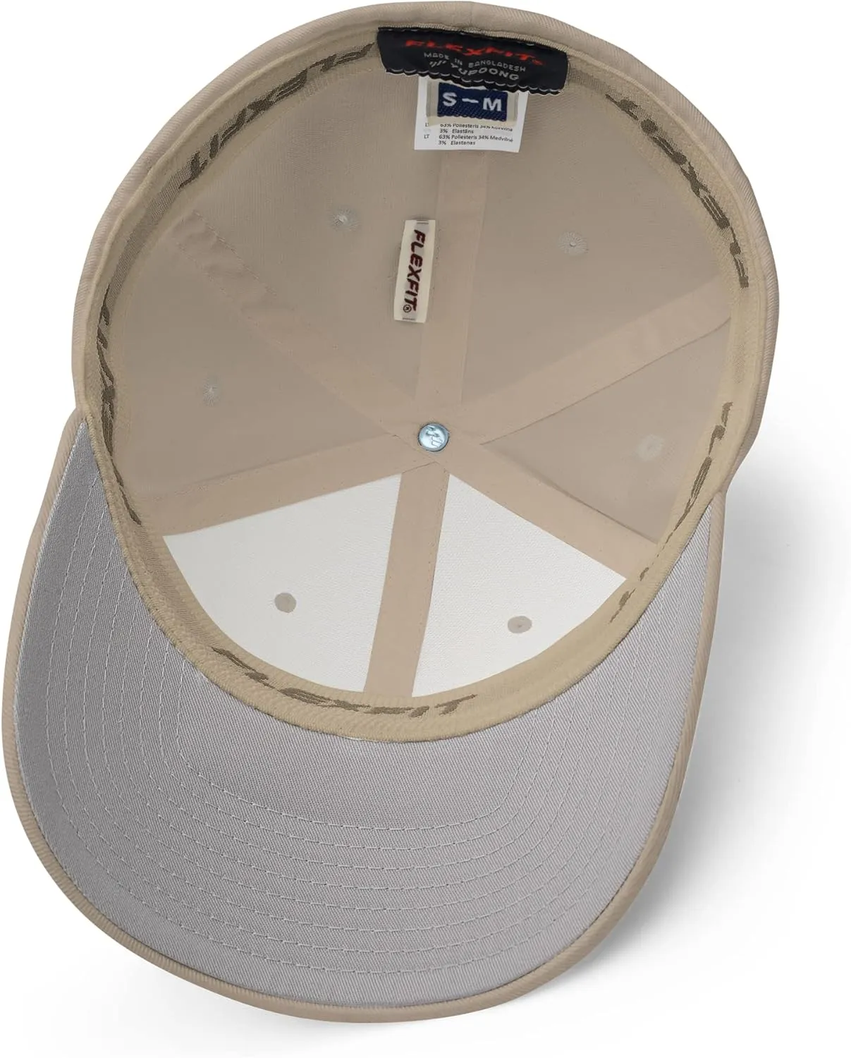 FX Upside Down LA Fitted Hat Embroidered Curved Bill Mid Crown Closed-Back Structured Los Angeles Twill Cap