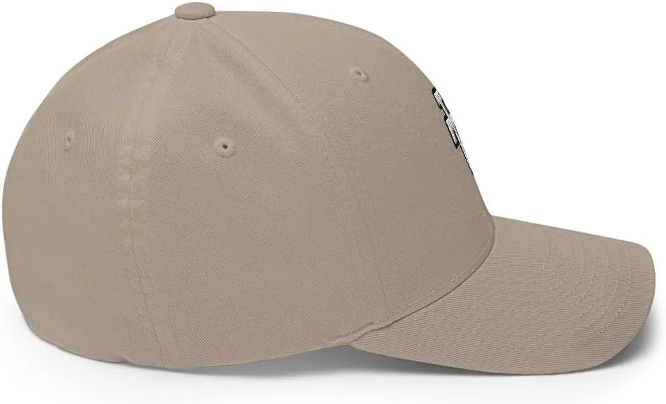 FX Upside Down LA Fitted Hat Embroidered Curved Bill Mid Crown Closed-Back Structured Los Angeles Twill Cap