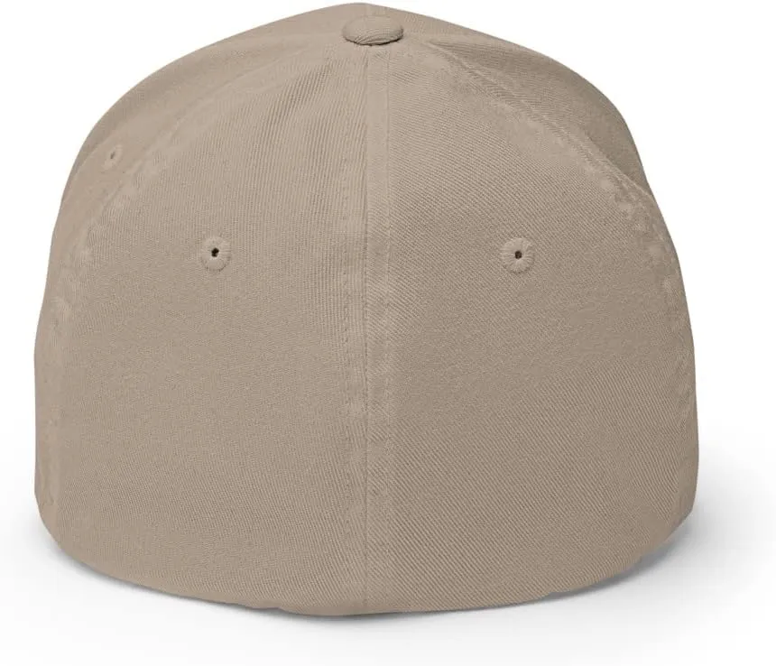 FX Upside Down LA Fitted Hat Embroidered Curved Bill Mid Crown Closed-Back Structured Los Angeles Twill Cap