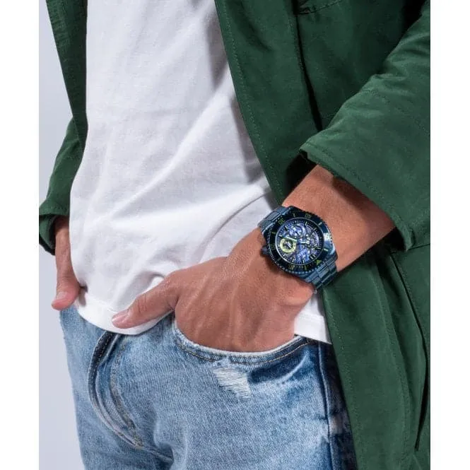 Gents Axle Stainless Steel Navy Watch GW0488G4