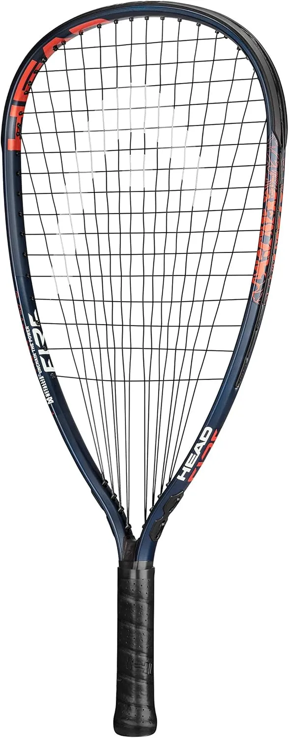 HEAD MX Fire 190 Beginners Racquetball Racket - Pre-Strung Head Light Balance Racquet