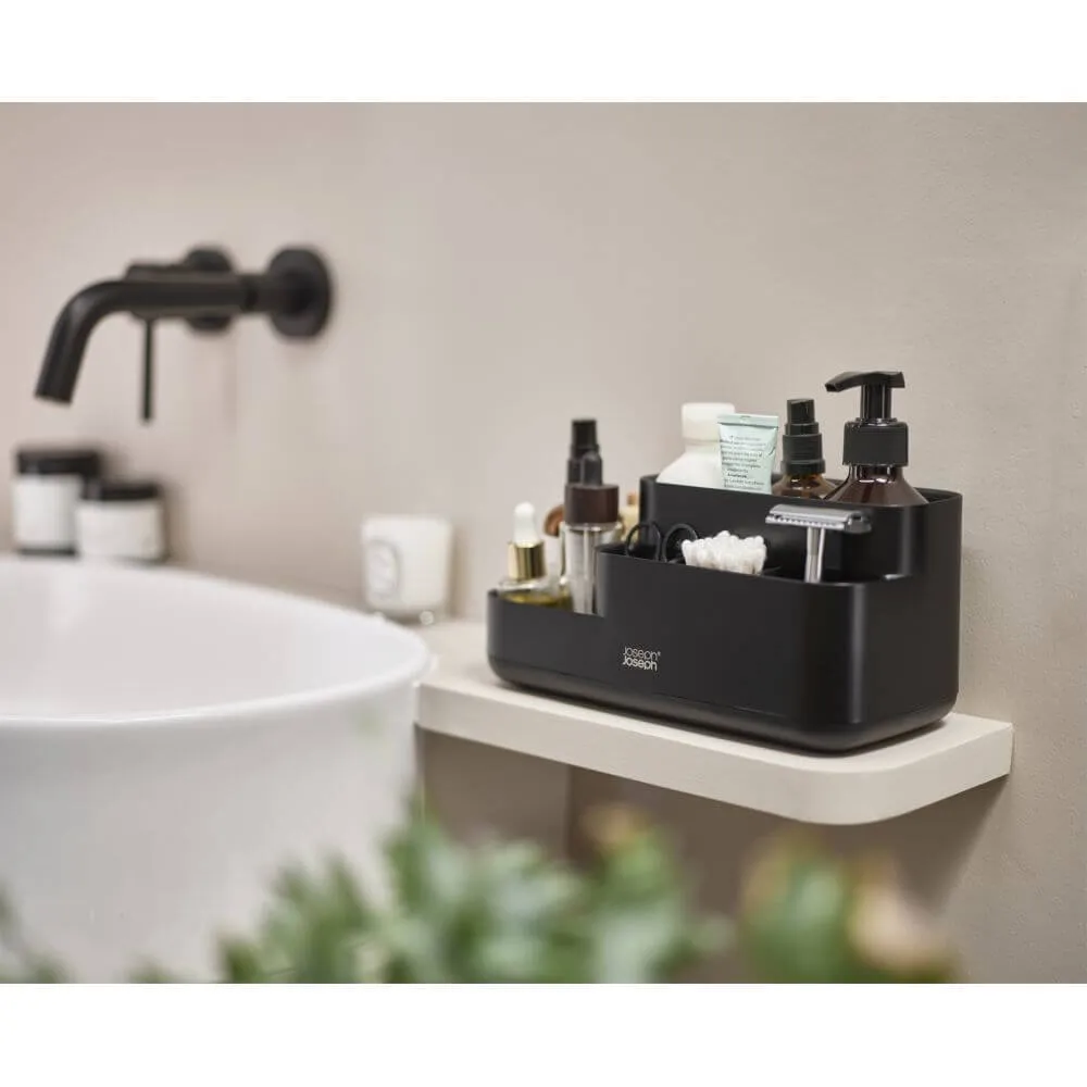 Joseph Joseph EasyStore Bathroom Storage Caddy Matte Black