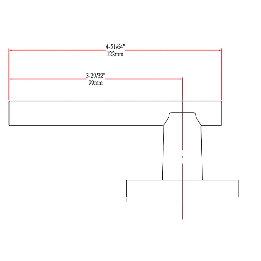 Kain Design Black Dummy Door Lever