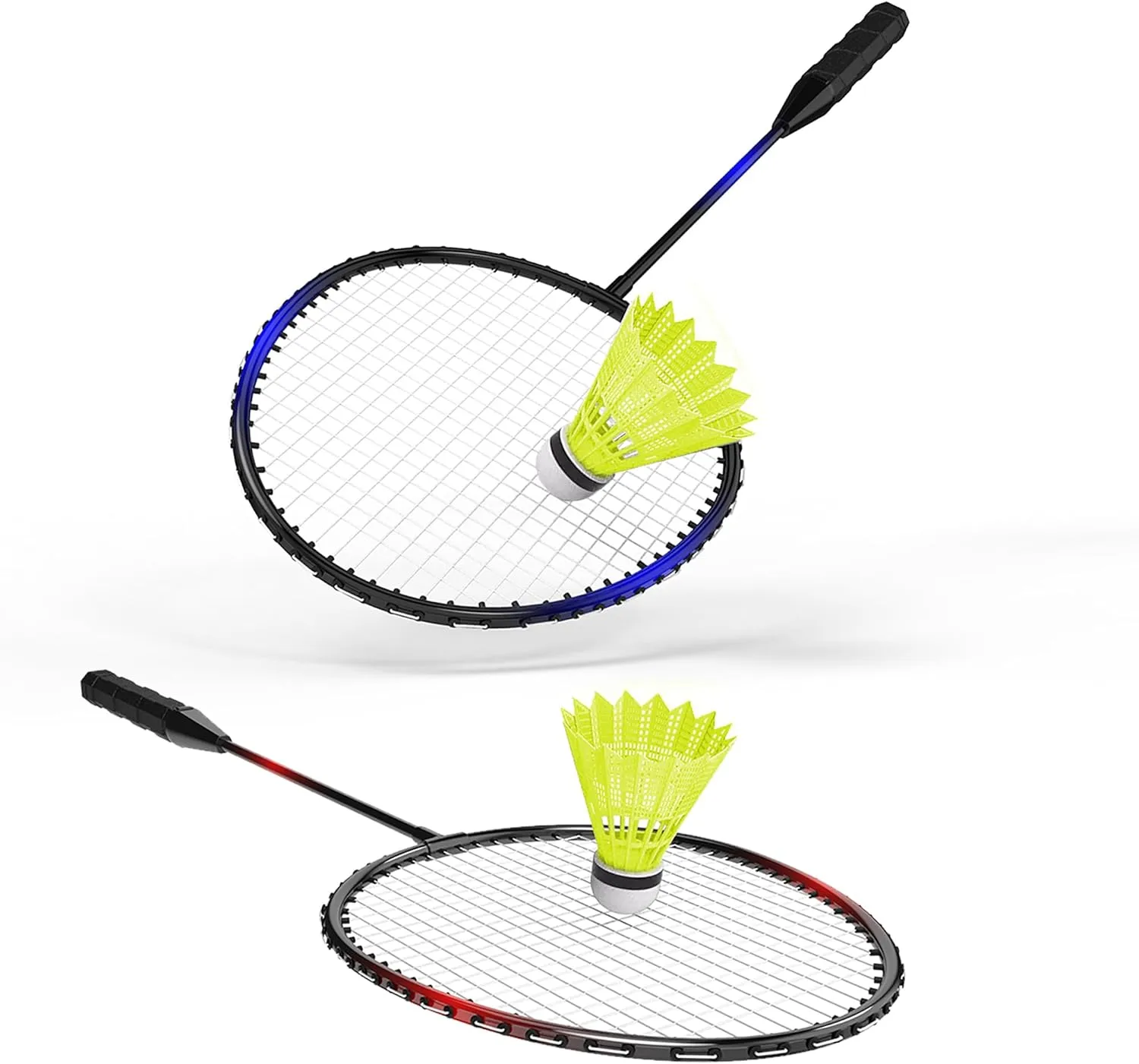 KH Badminton Rackets Set of 2 4 6 for Adults Kids,Beach Lawn Backyard Game Outdoor Sports,Racquets,Shuttlecocks & Carry Bag Included