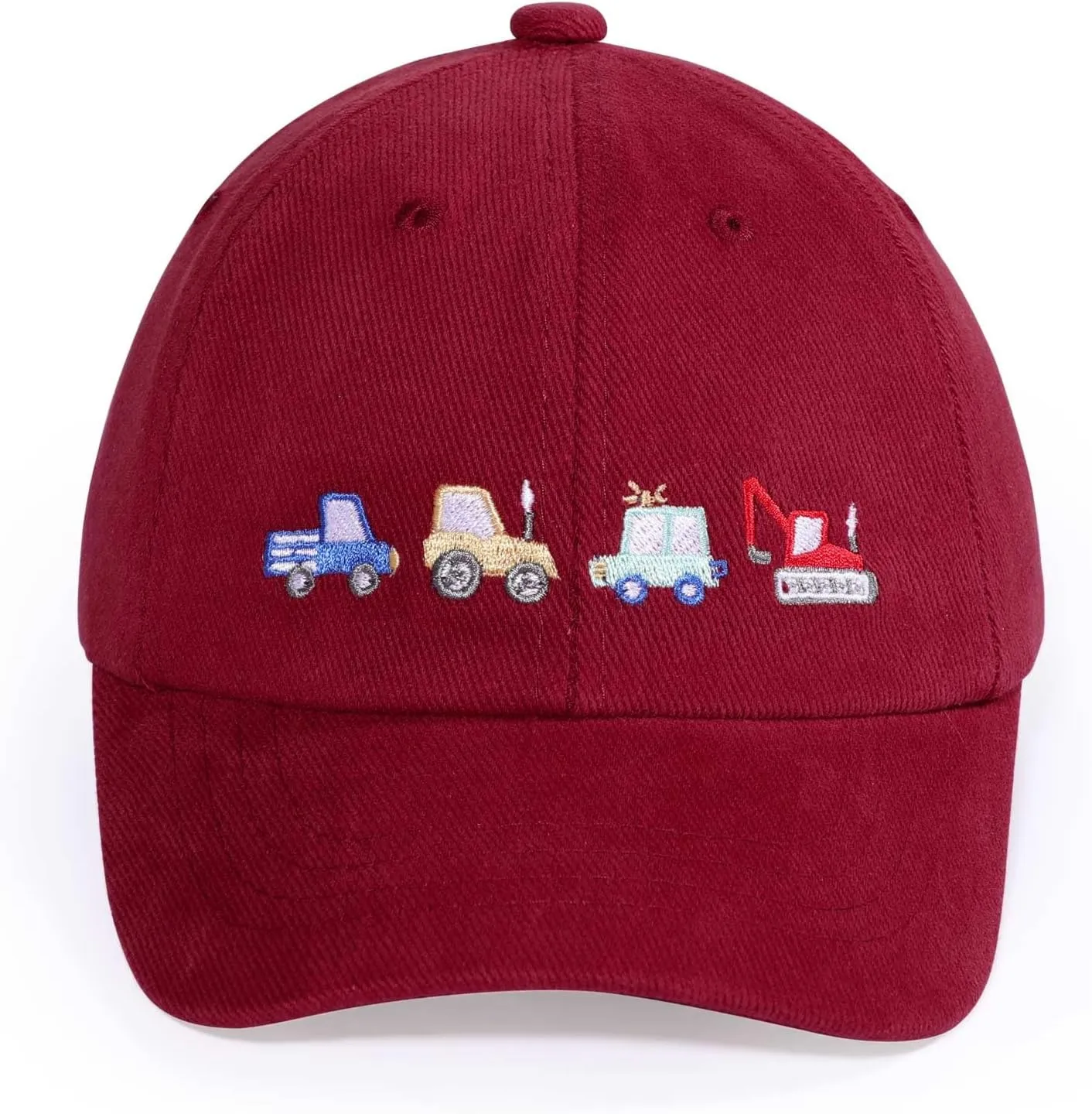 Kids Cute Car Embroidered Baseball Caps Toddler Trucker Hats Sun Protection Cap for Boys Girls 3-8 Years