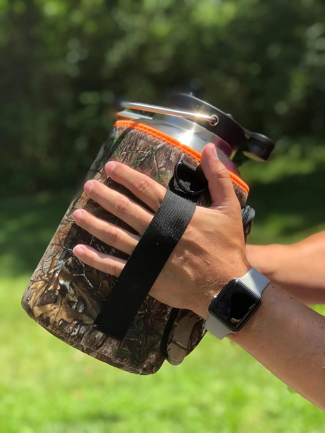Koverz One Gallon Jug Carrier, Compatible with Yeti & RTIC One Gallon Jugs - Realtree Camo