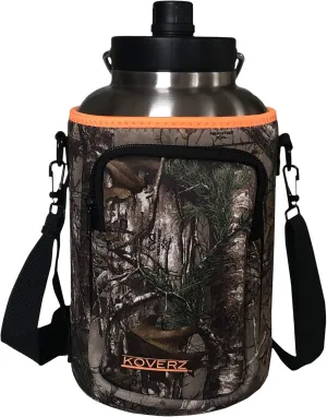Koverz One Gallon Jug Carrier, Compatible with Yeti & RTIC One Gallon Jugs - Realtree Camo