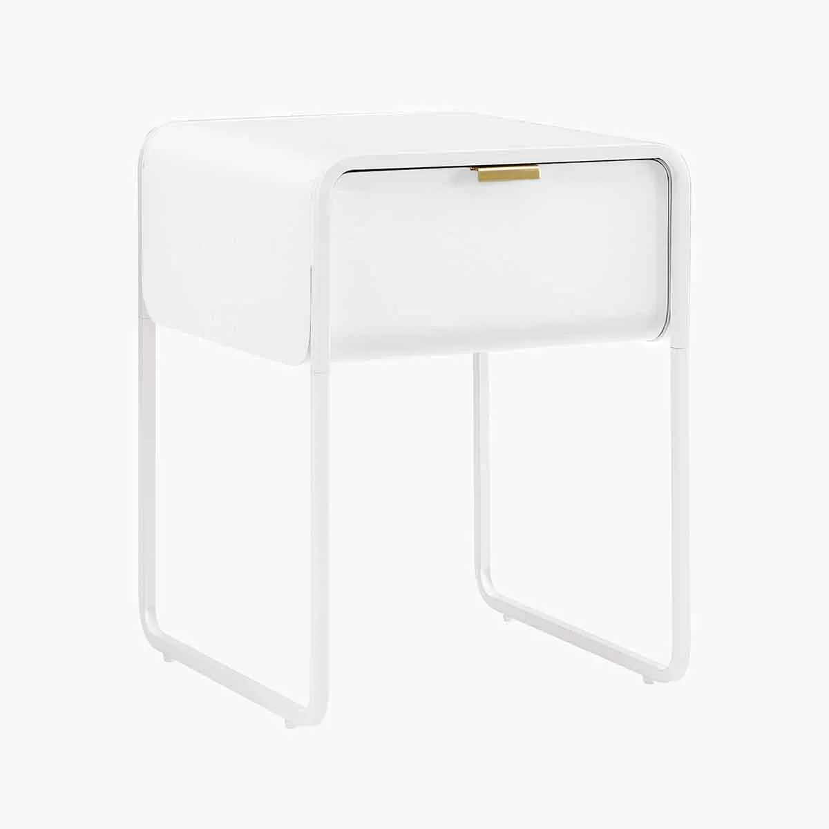 Leroy Brass Handle Bedside Table