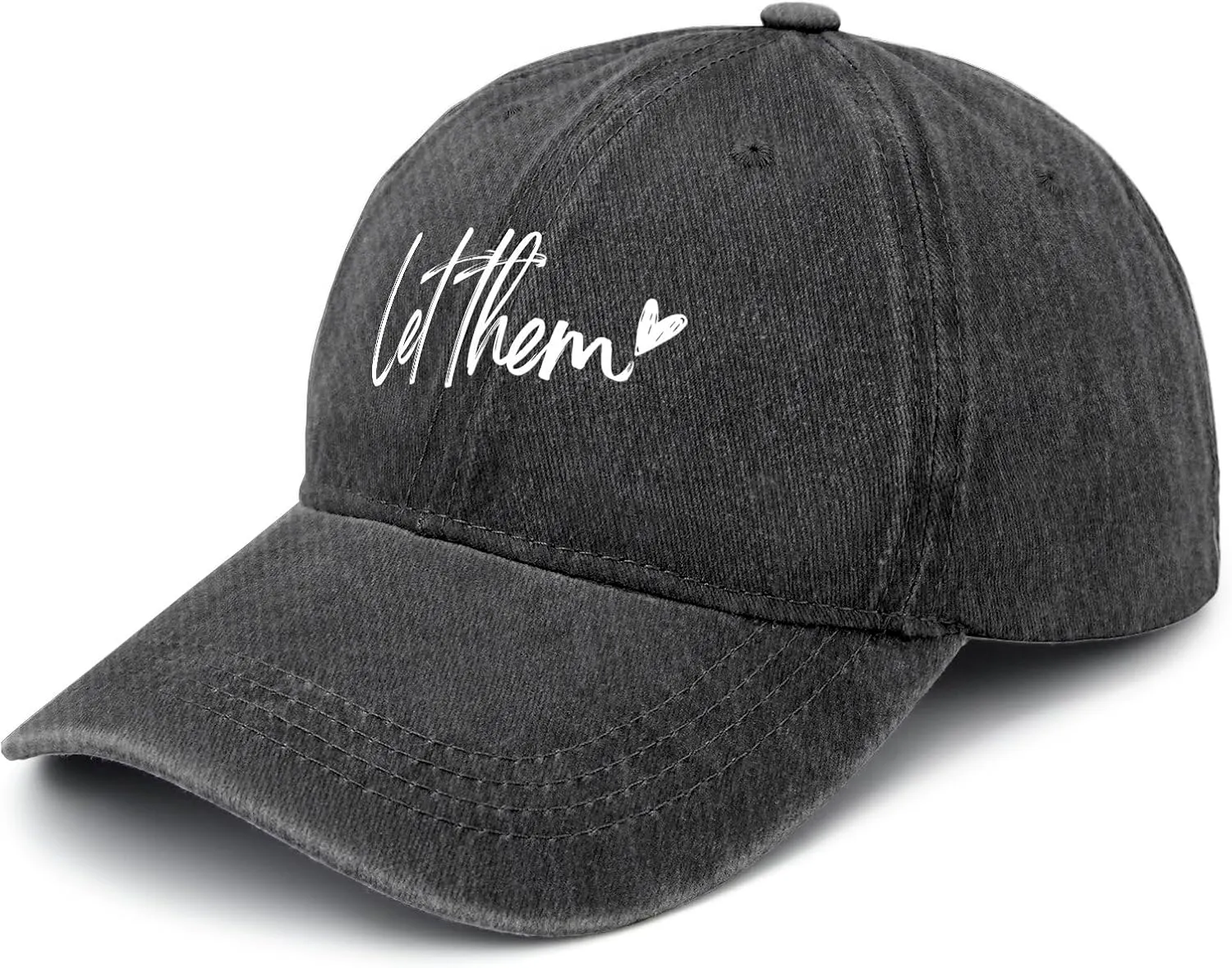 Let Them Funny Hat for Men Classic Washed Distressed Baseball Caps