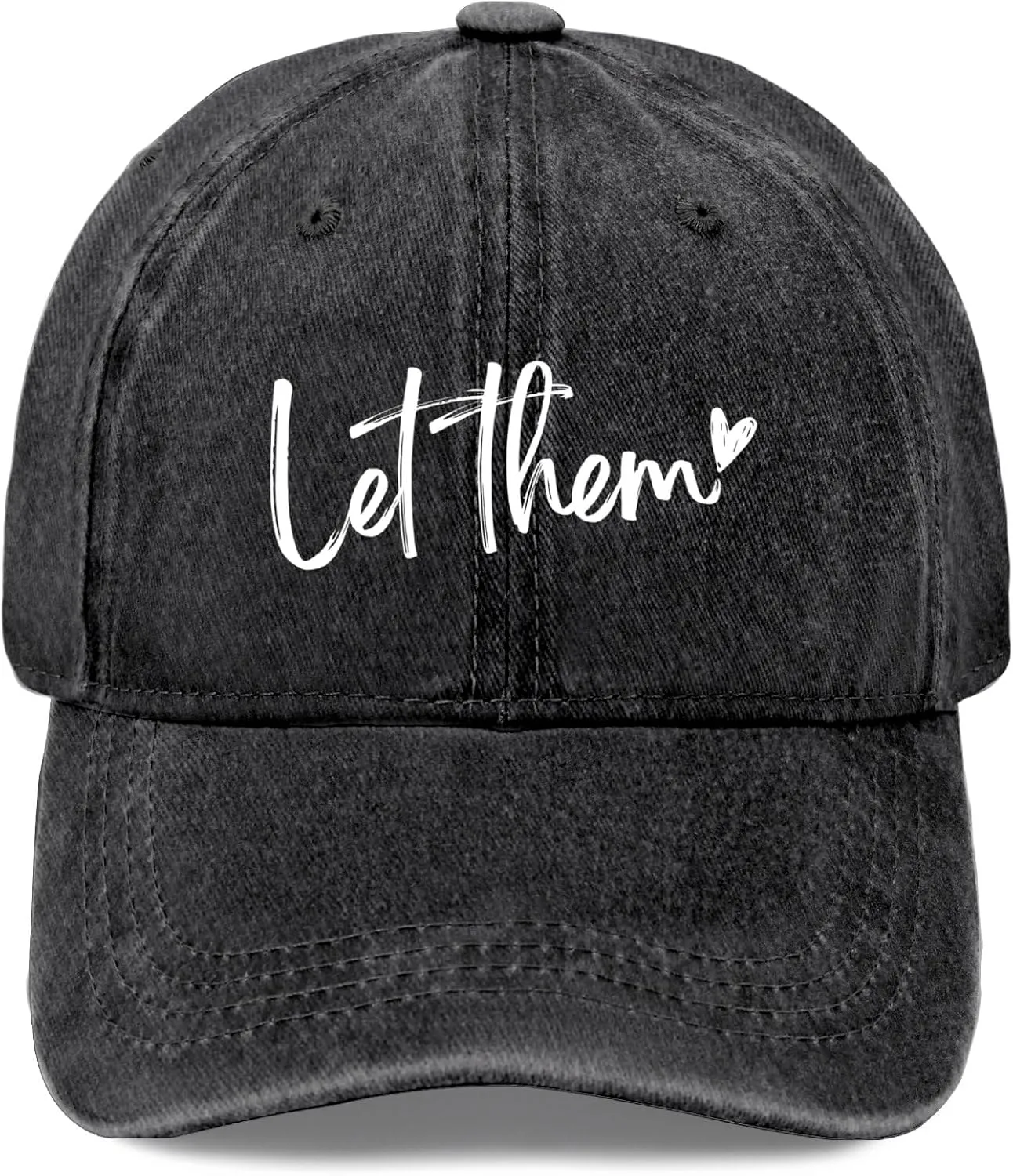 Let Them Funny Hat for Men Classic Washed Distressed Baseball Caps