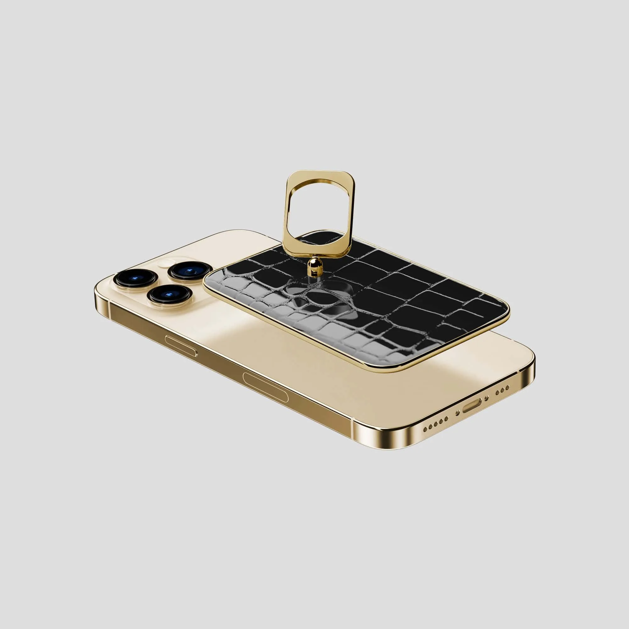 MagSafe Ring For iPhone 15 Pro In Shiny Alligator