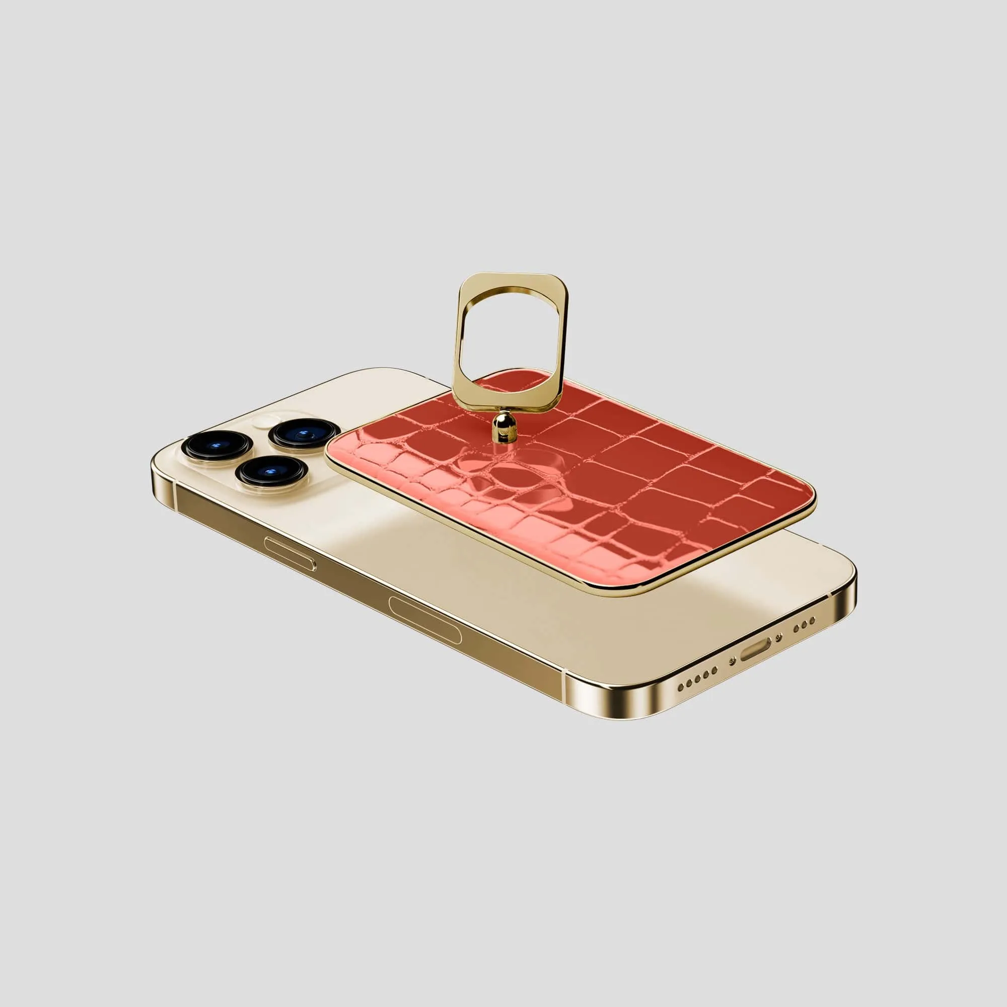 MagSafe Ring For iPhone 15 Pro In Shiny Alligator