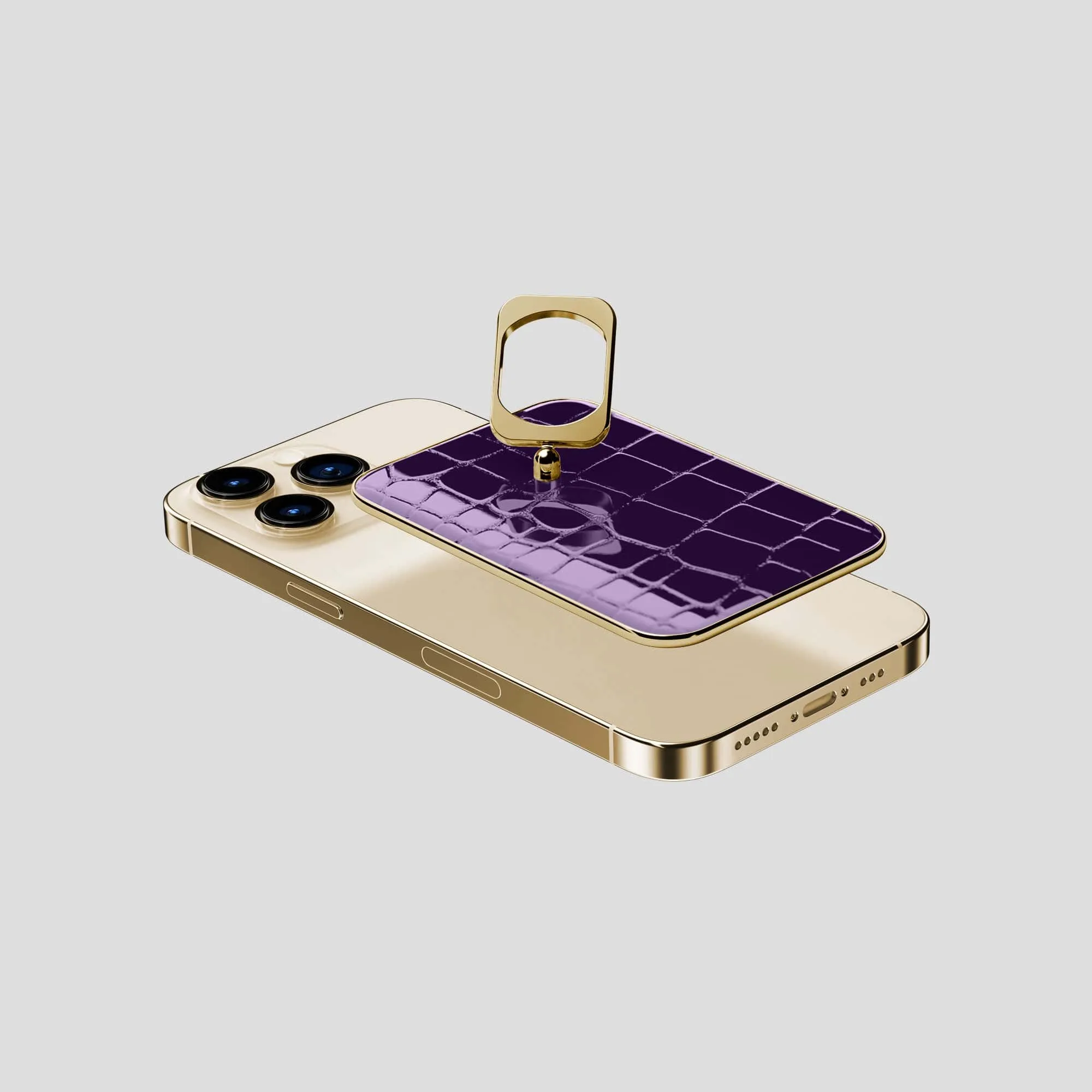 MagSafe Ring For iPhone 15 Pro In Shiny Alligator