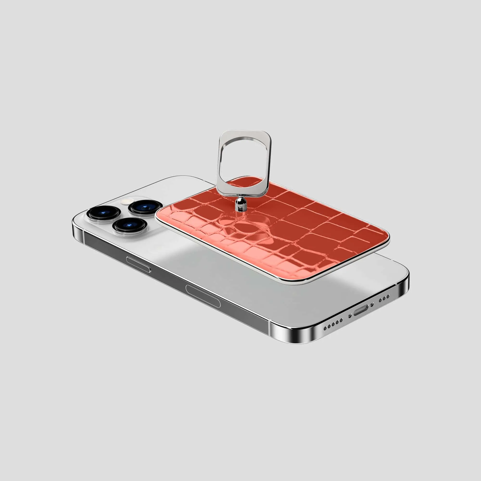 MagSafe Ring For iPhone 15 Pro In Shiny Alligator