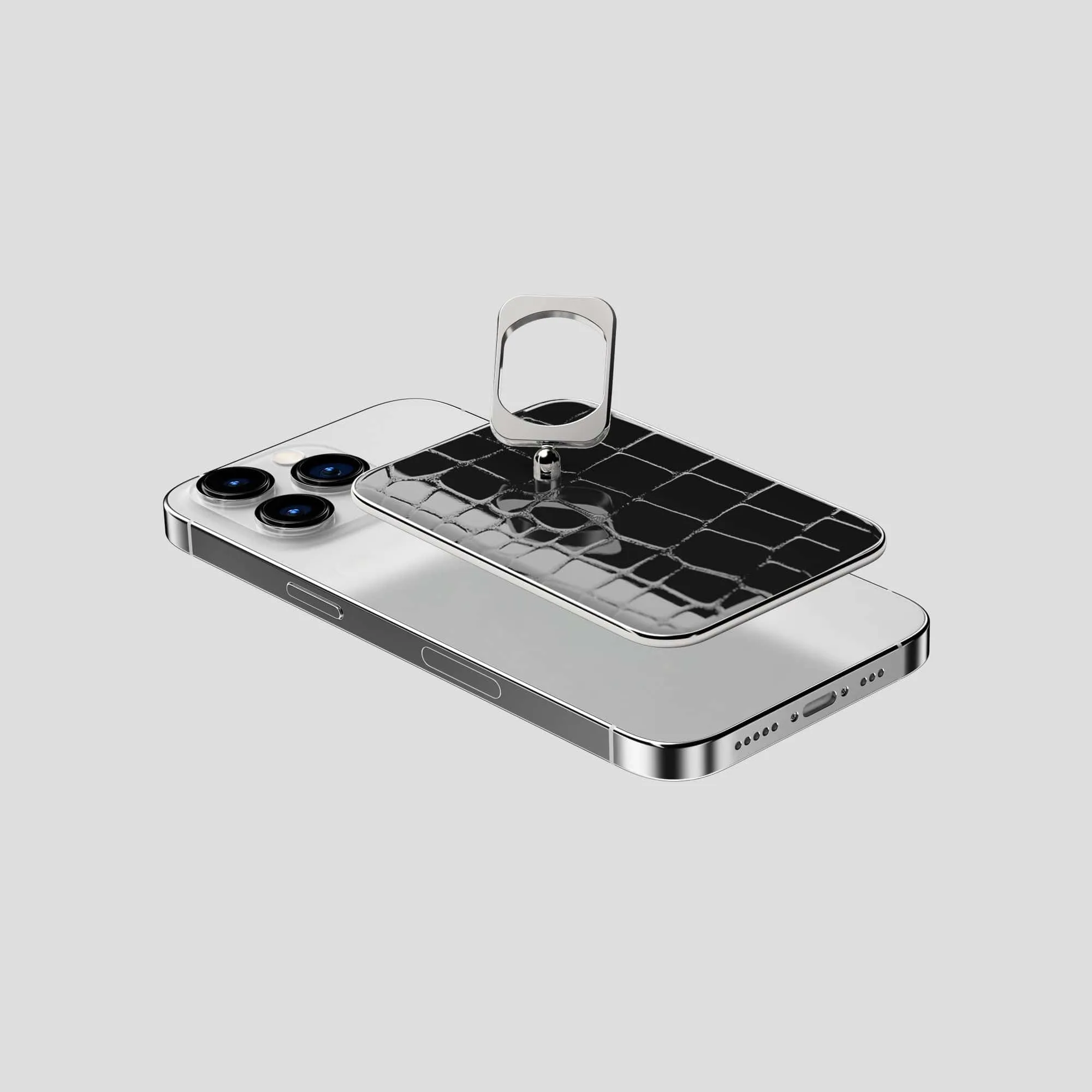 MagSafe Ring For iPhone 15 Pro In Shiny Alligator