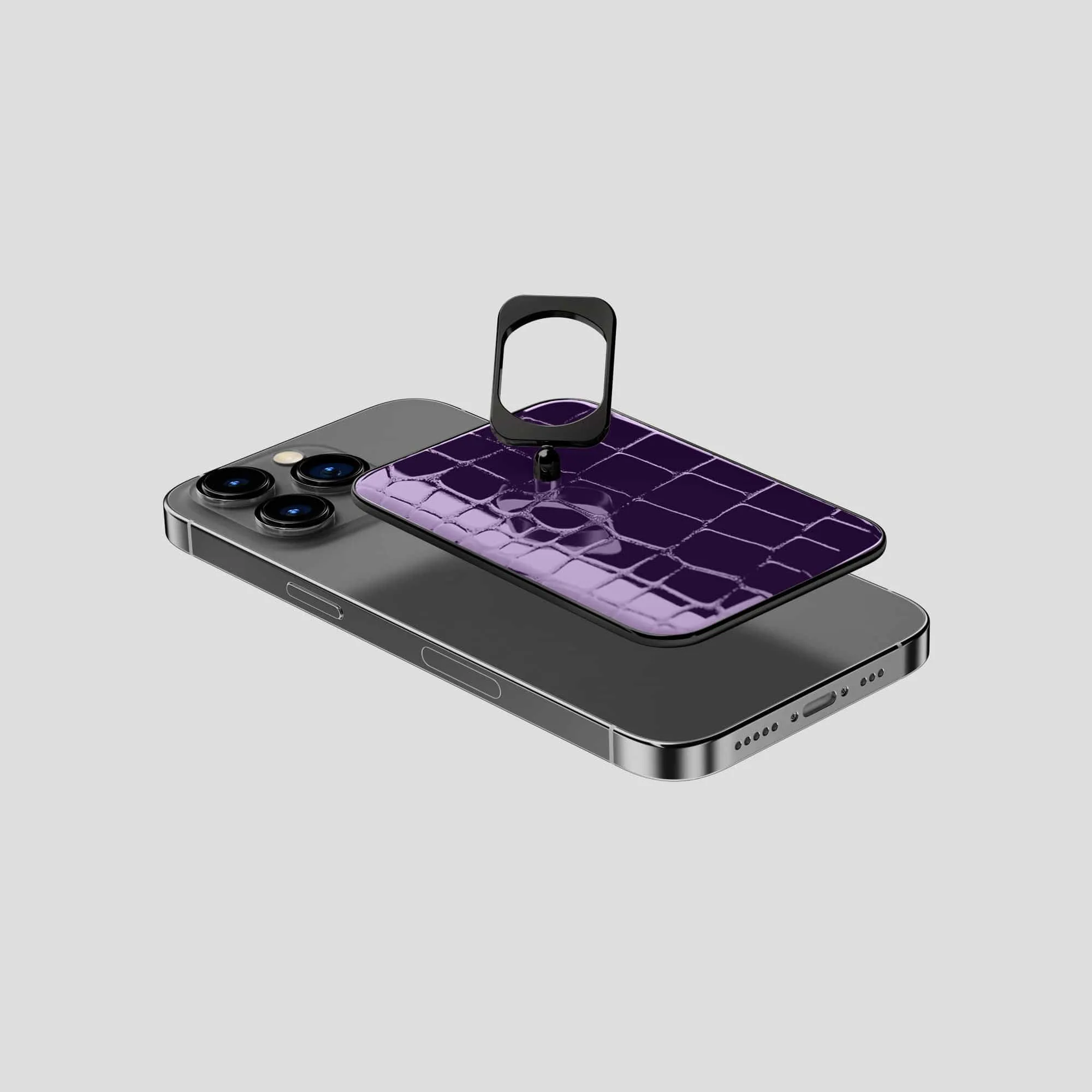 MagSafe Ring For iPhone 15 Pro In Shiny Alligator