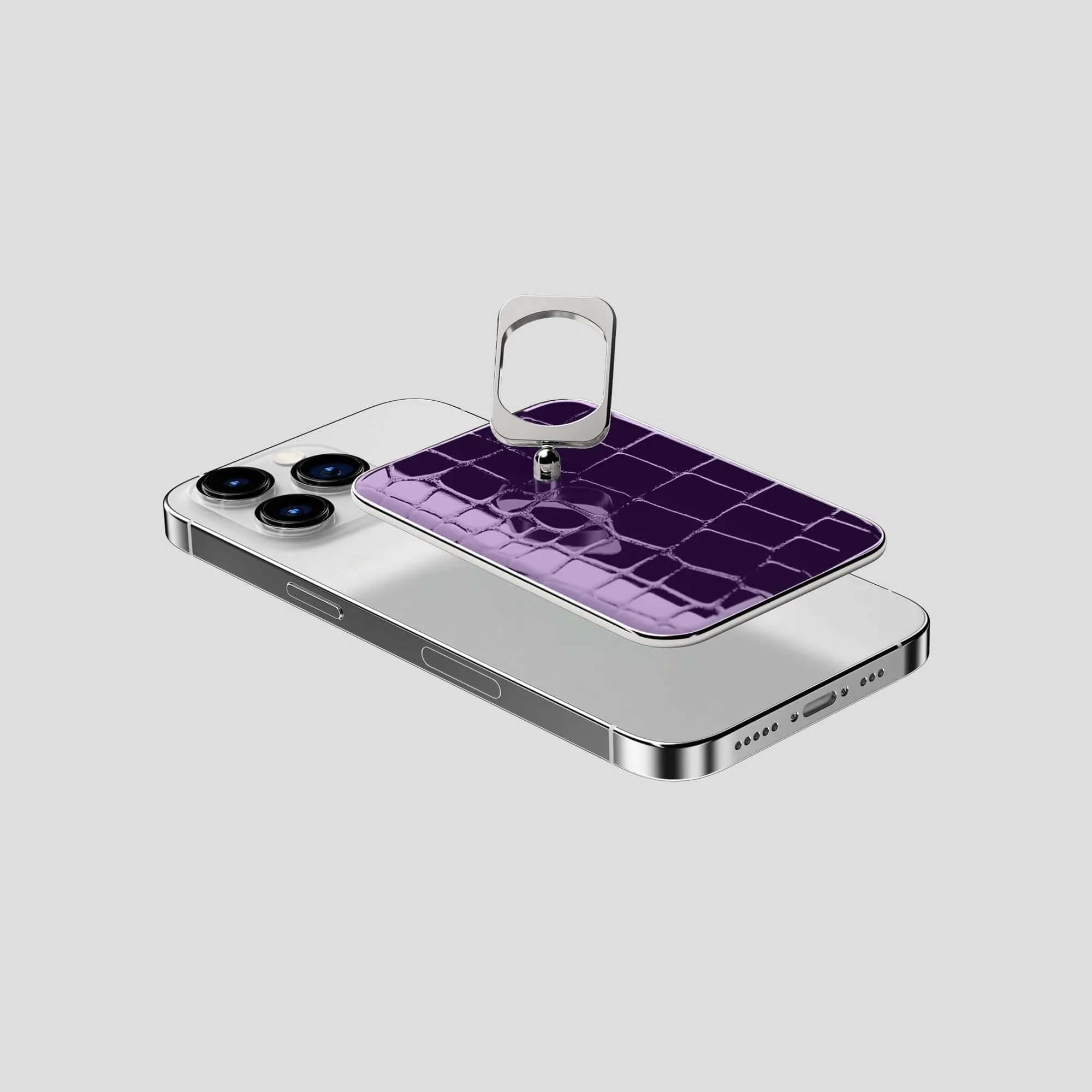 MagSafe Ring For iPhone 15 Pro In Shiny Alligator