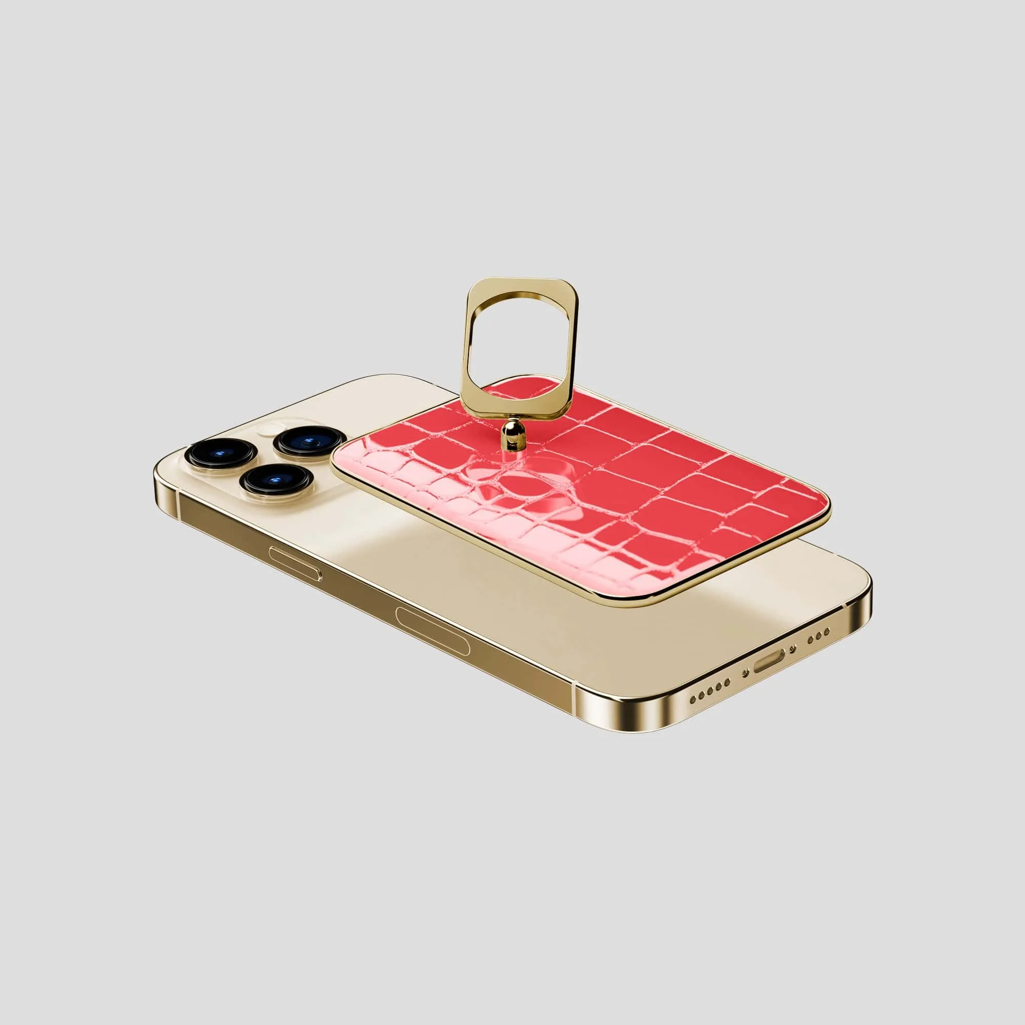 MagSafe Ring For iPhone 15 Pro In Shiny Alligator