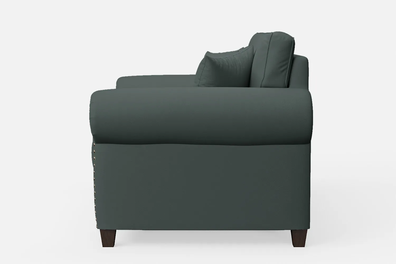 Marano 2 Seater Sofa Dusky Turquoise Leather