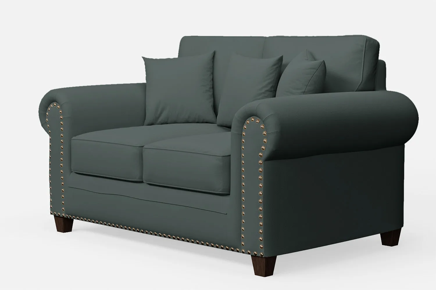 Marano 2 Seater Sofa Dusky Turquoise Leather