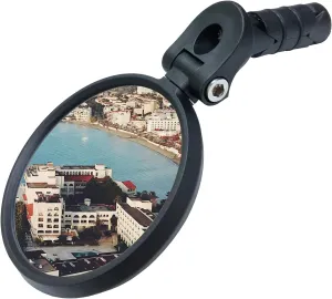 MEACHOW Bar End Bike Mirror [Upgraded Version] Scratch Resistant Glass Lens,HD,Safe Rearview Mirror,ME-001