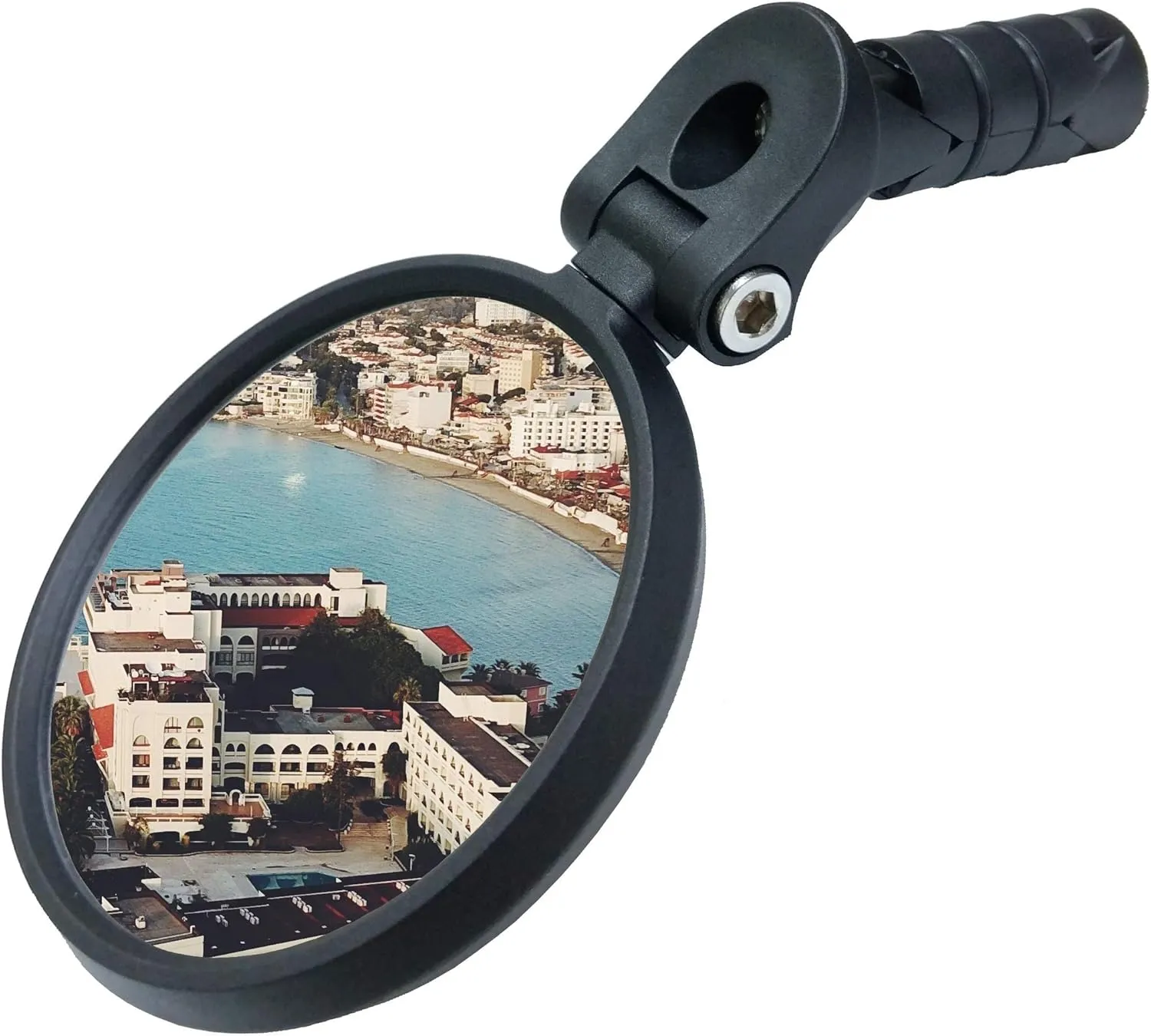 MEACHOW Bar End Bike Mirror [Upgraded Version] Scratch Resistant Glass Lens,HD,Safe Rearview Mirror,ME-001