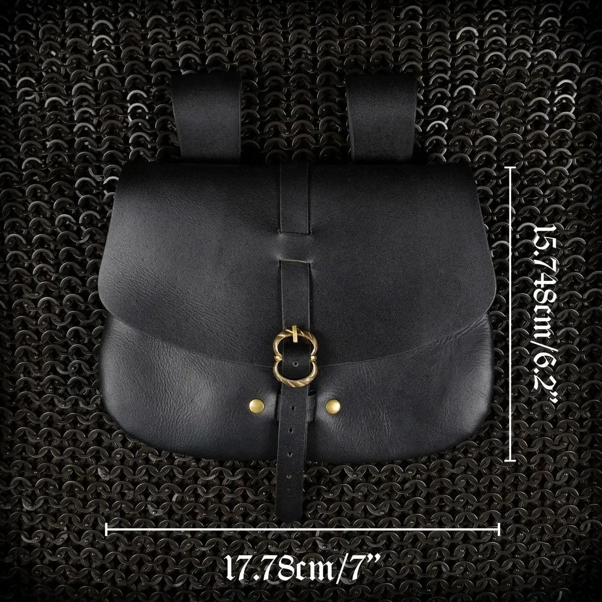 Mythrojan Late Medieval Belt Bag, Ideal for SCA Renaissance LARP Reenactment & Ren Fair