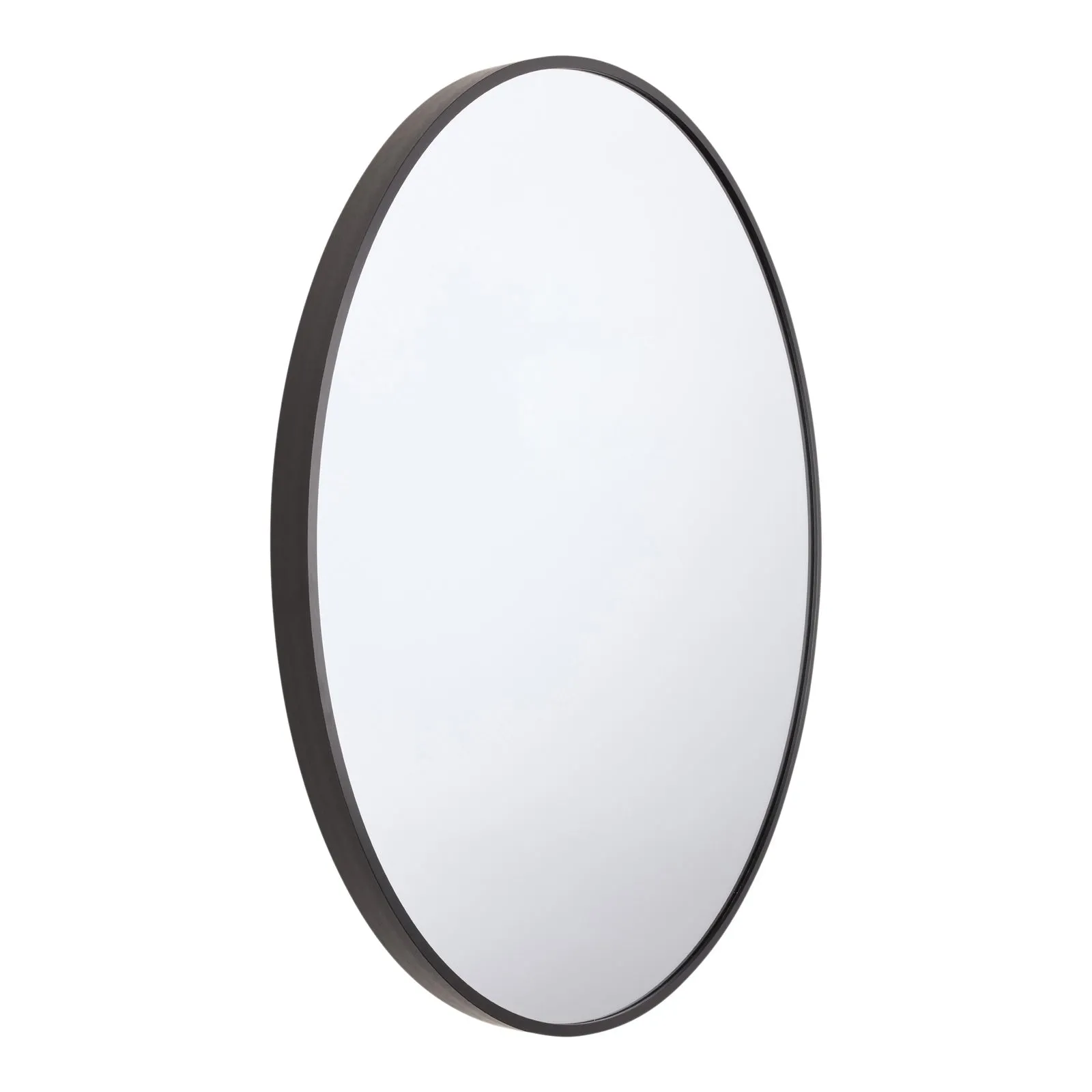 STACEY 60cm Black Aluminium Mirror