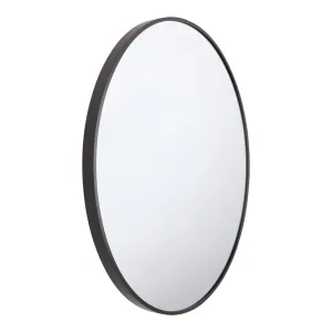 STACEY 60cm Black Aluminium Mirror
