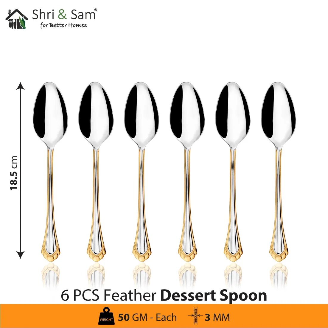 Stainless Steel 24 PCS Cutlery Set with Knife Feather