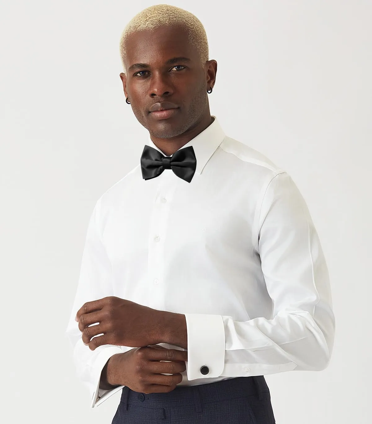 trilece Bow Ties for Men - Mens Solid Color Formal Pre Tied Bowtie and Pocket Square Sets - Mens Bowties Bow Tie Sets
