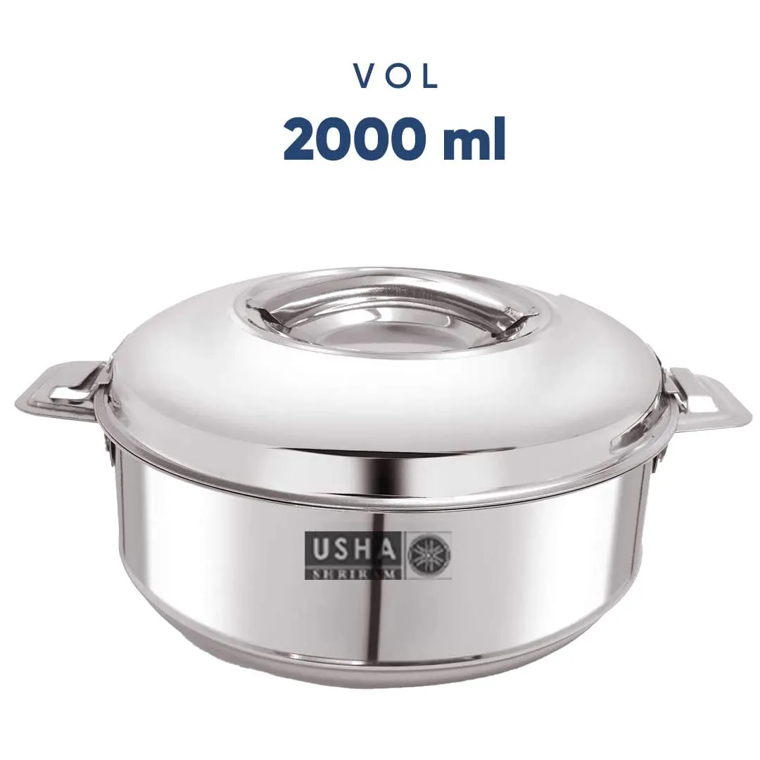 USHA SHRIRAM Stainless Steel Insulated Casserole Variation (Casserole   Tawa)