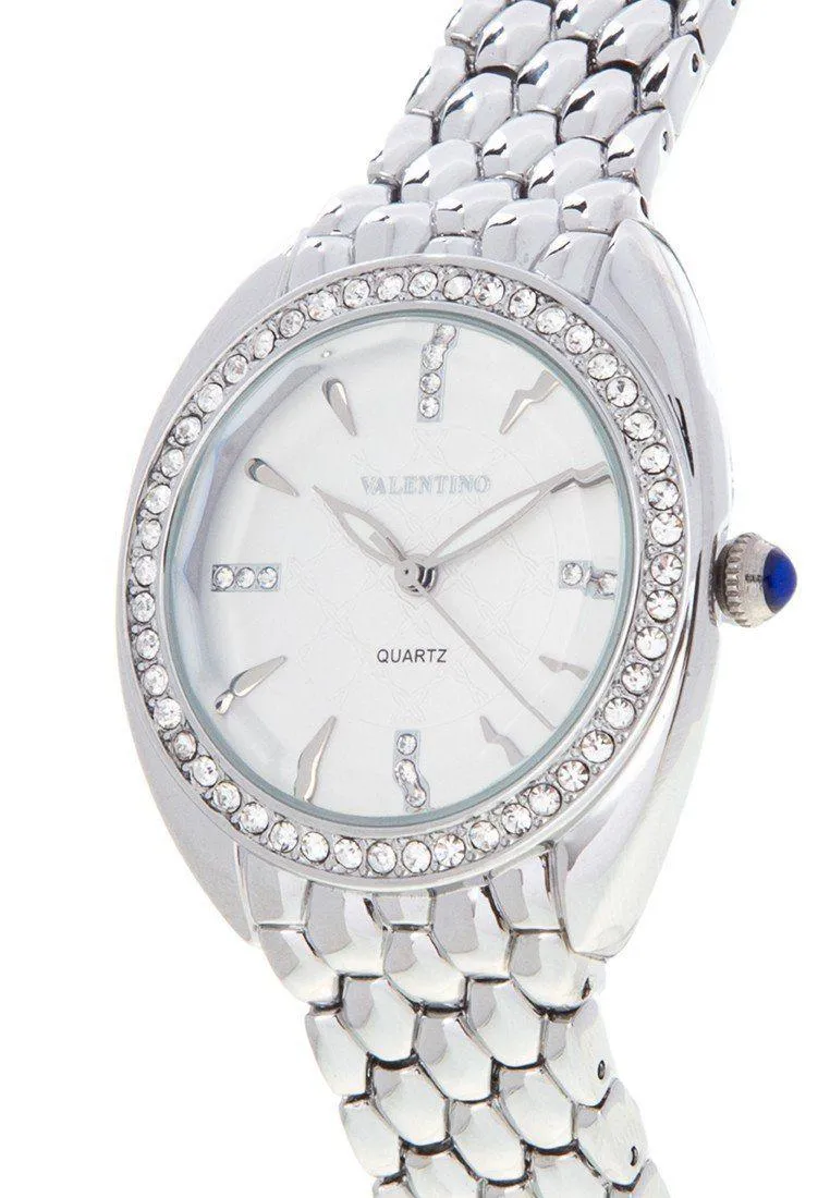 Valentino 20121972 WHITE - SILVER FASHION METAL - ALLOY Watch For Women