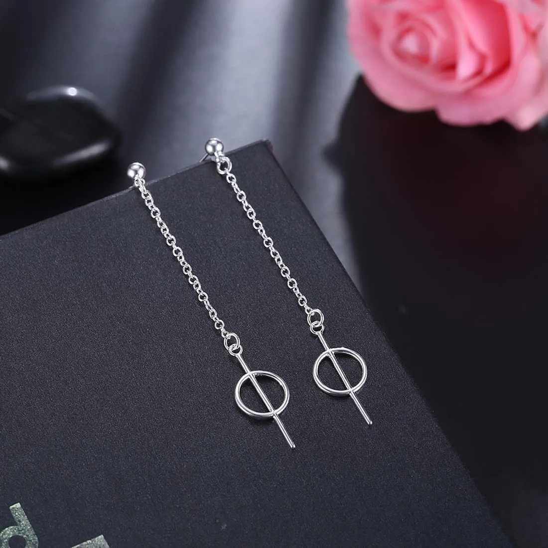 Yellow Chimes Statement Thread Modern Alloy Drop Earring for Women & Girls