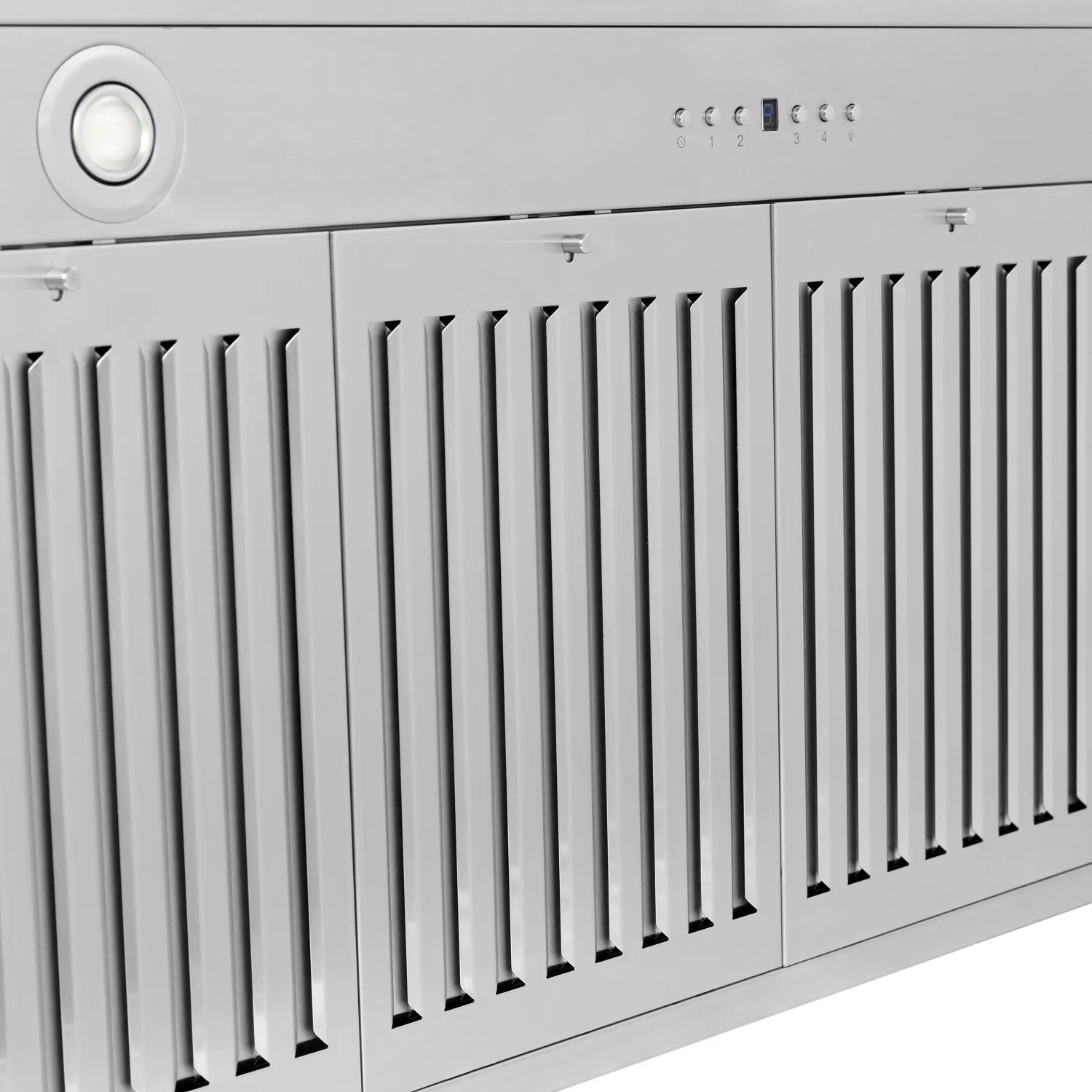 ZLINE 48" Autograph Edition DuraSnow® Stainless Steel Range Hood with White Matte Shell and Gold Handle